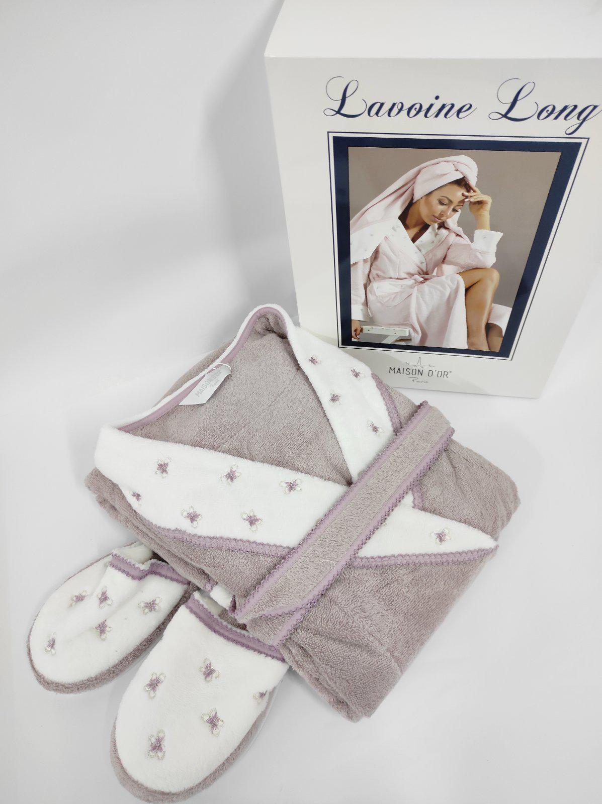 Халат женский Maison D'or Lavoine Long M Dark lilac