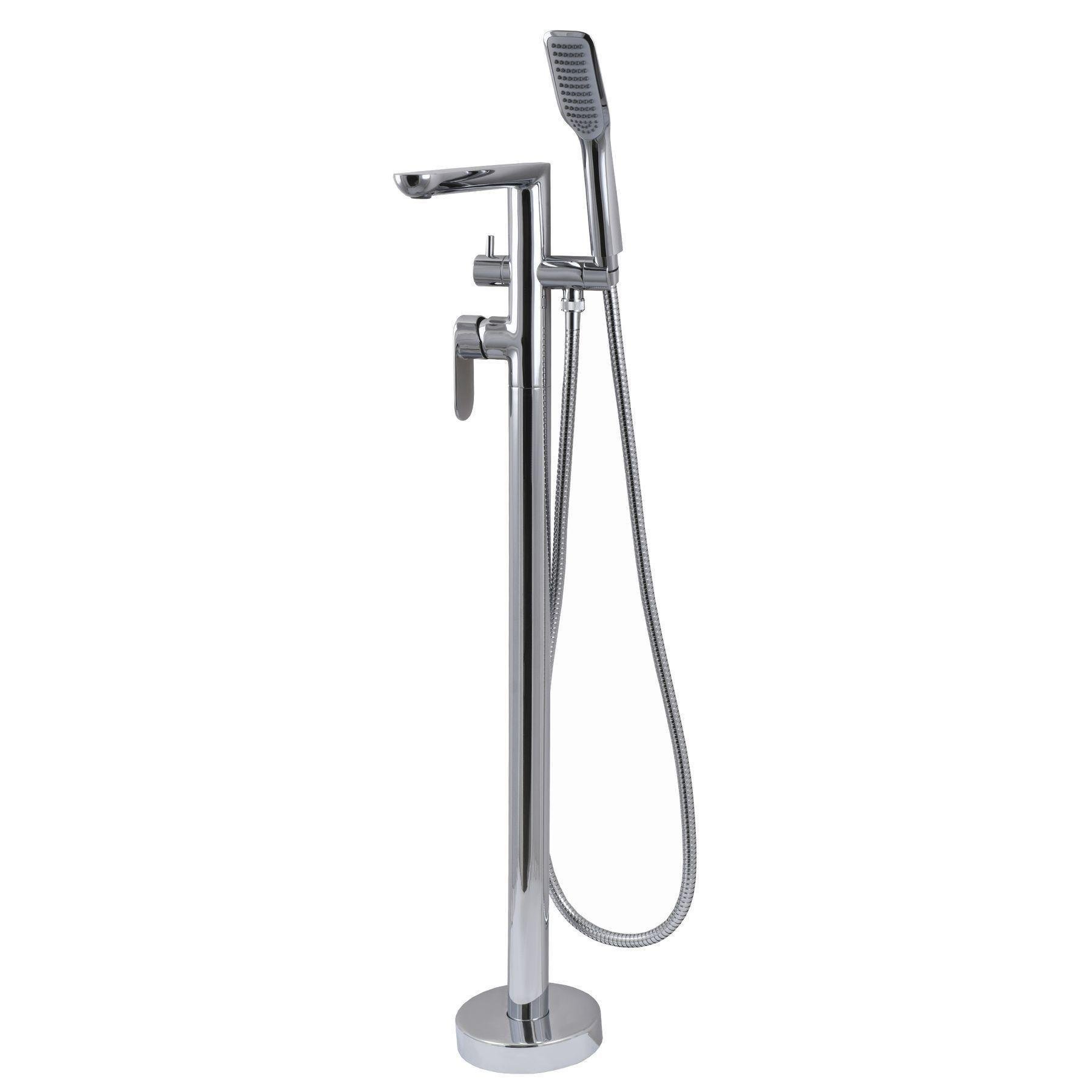 Смеситель для ванны TOPAZ хромированный Серебристый (16591)