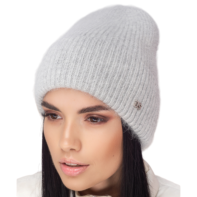 Шапка ангорова жіноча Leks Конфетті one size Світло-сірий - фото 1 Шапка ангорова жіноча Leks Конфетті one size Світло-сірий - фото 1