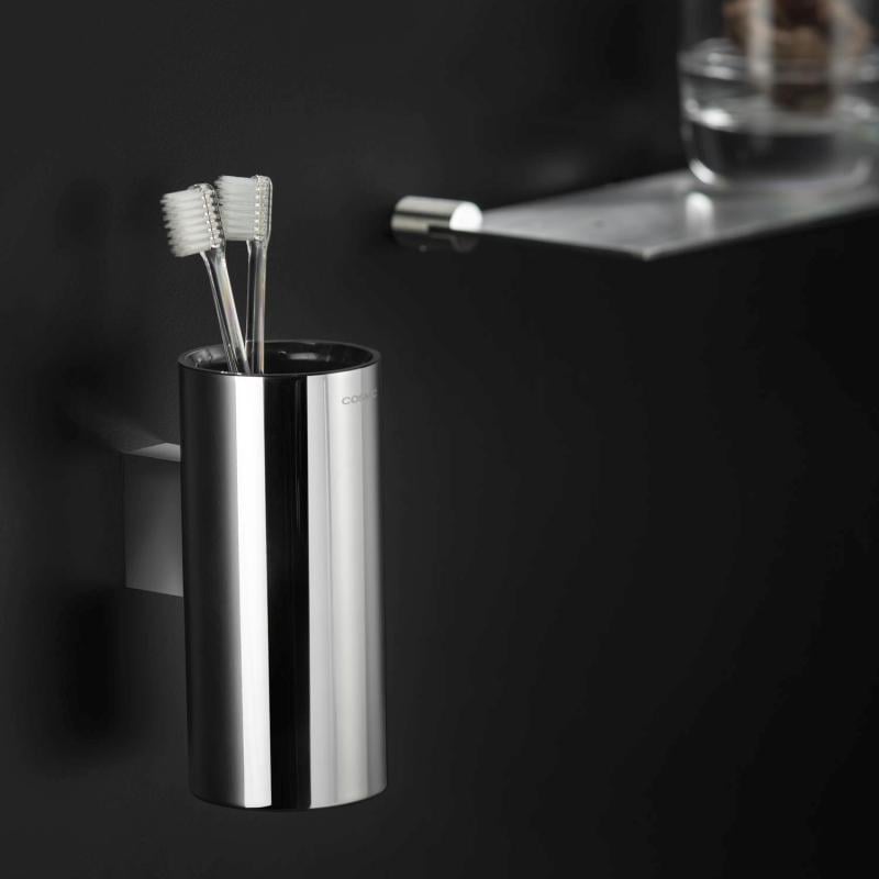 Стаканчик для зубных щеток COSMIC Logic Полированная сталь (2260203) - фото 3 Стаканчик для зубных щеток COSMIC Logic Полированная сталь (2260203) - фото 3