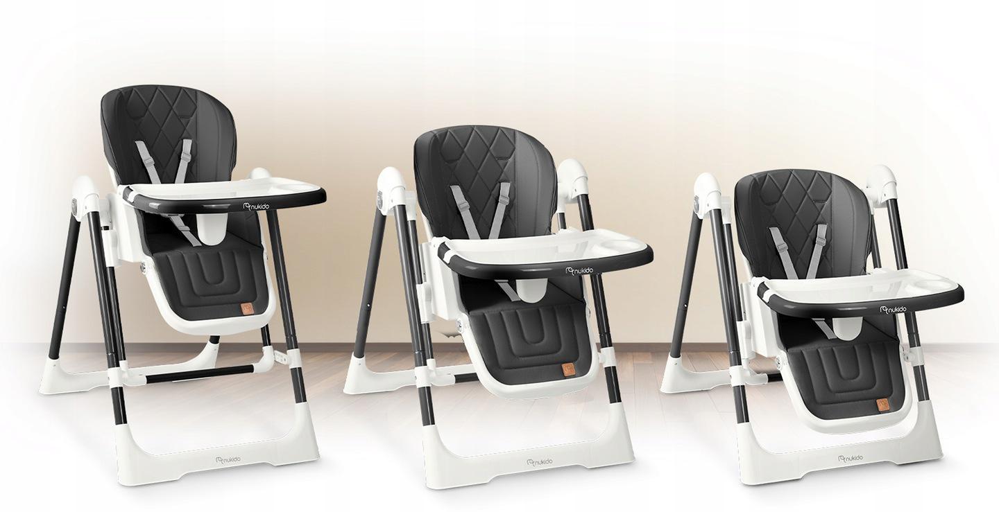 Стульчик-качели для кормления Nukido Elite 3в1 Black (700800) - фото 2