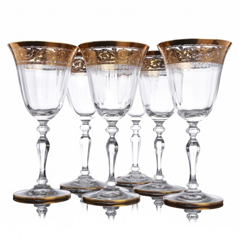 Набір келихів для напоїв Версаль 255 мл 6 шт. Gold (NGC35SETGLASS) - фото 3 Набір келихів для напоїв Версаль 255 мл 6 шт. Gold (NGC35SETGLASS) - фото 3