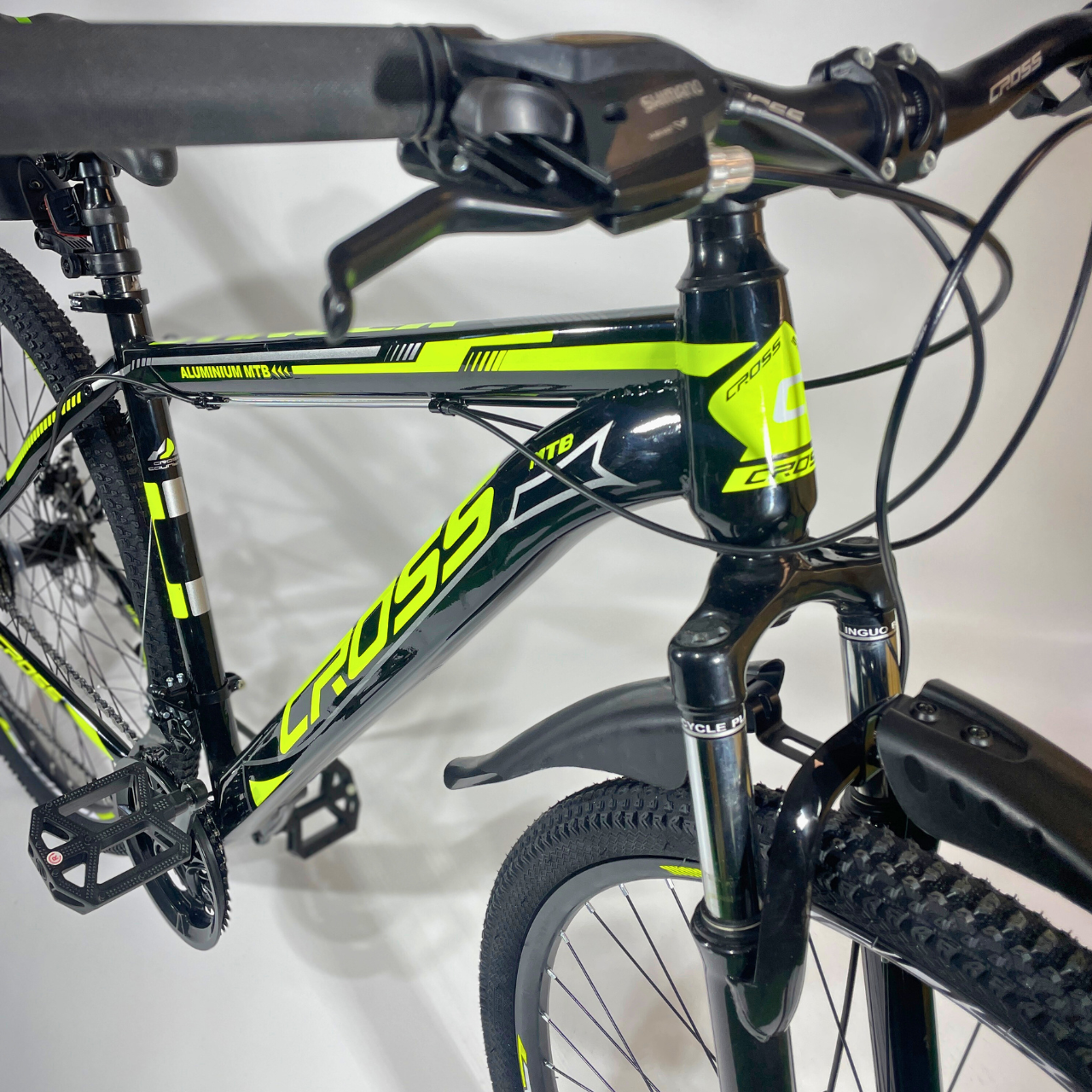 Велосипед гірський Cross Stinger 27,5" 18" від 170-185 см Чорний/Жовтий (3b7db341) - фото 2