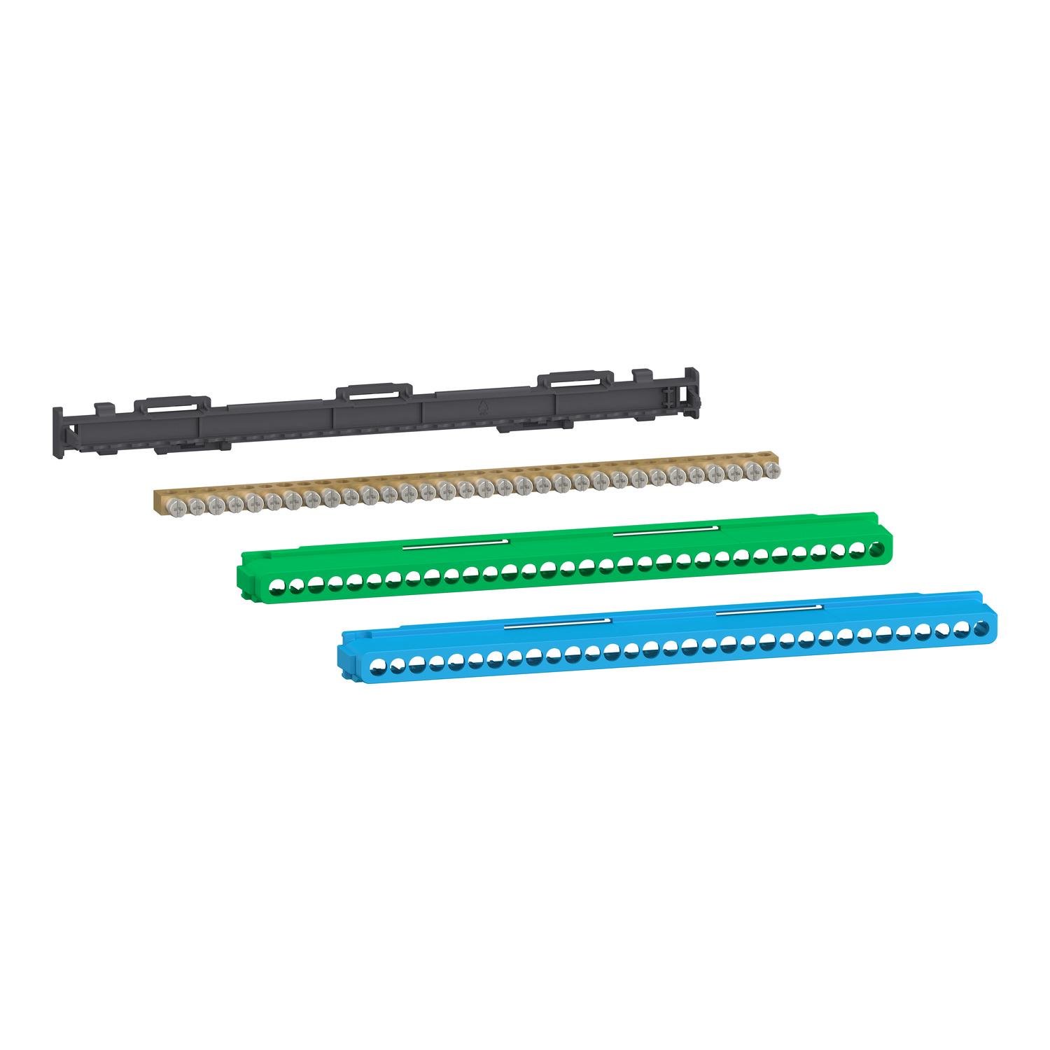 Блок клеммный Schneider Electric Linergy 80A 32 отверстия 16x16/16x10 мм2 для подключения заземления или нейтрали (LGYT2A32) Блок клеммный Schneider Electric Linergy 80A 32 отверстия 16x16/16x10 мм2 для подключения заземления или нейтрали (LGYT2A32)