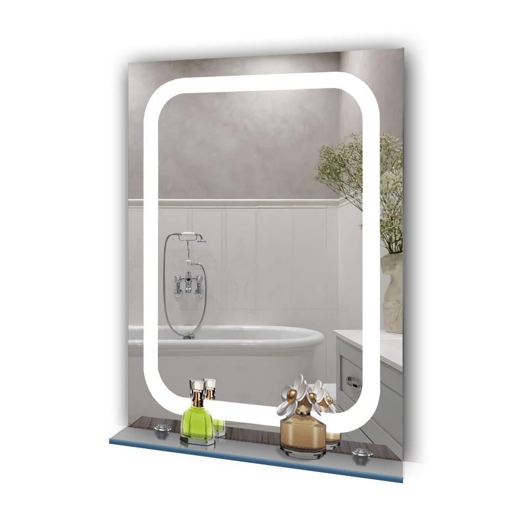 Зеркало D SR-3 без подсветки с полочкой 600х800 мм (13481420)