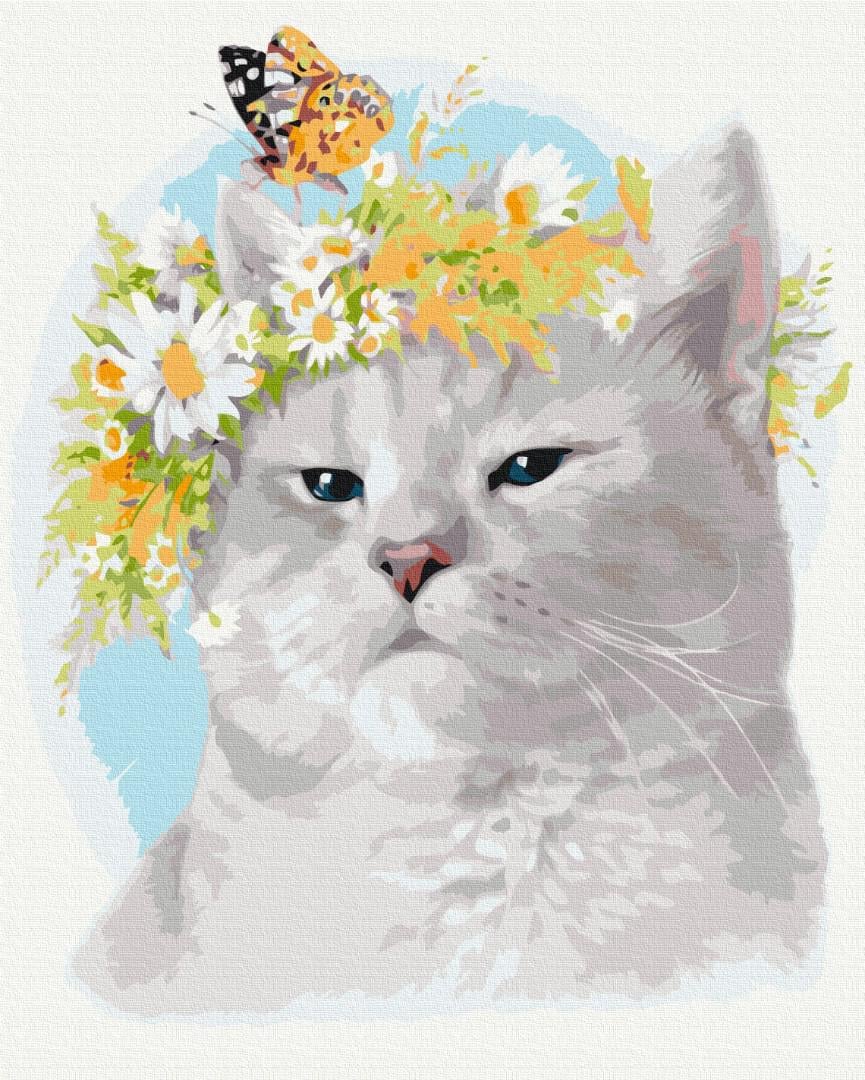 Картина за номерами Brushme Преміум Котячий настрій 40x50 см (PBS52540)