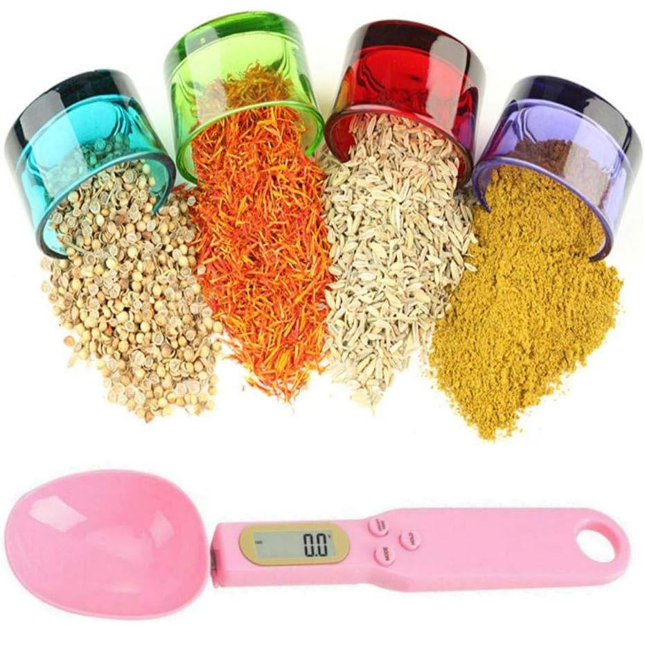 Ложка-ваги мірна електронна з LCD екраном Digital Spoon Scale 500 г Рожевий (MS-13692) - фото 5