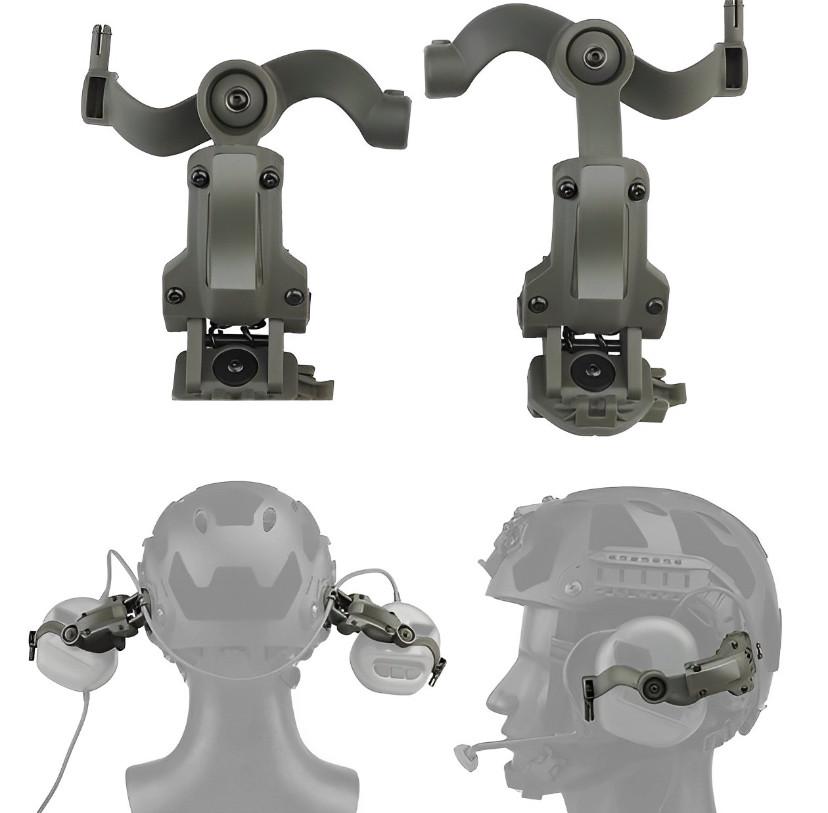 Кріплення-адаптери Чебурашка Wosport на шолом для навушників Earmor/Impact/Walkers 2 шт. (MK001030) - фото 3