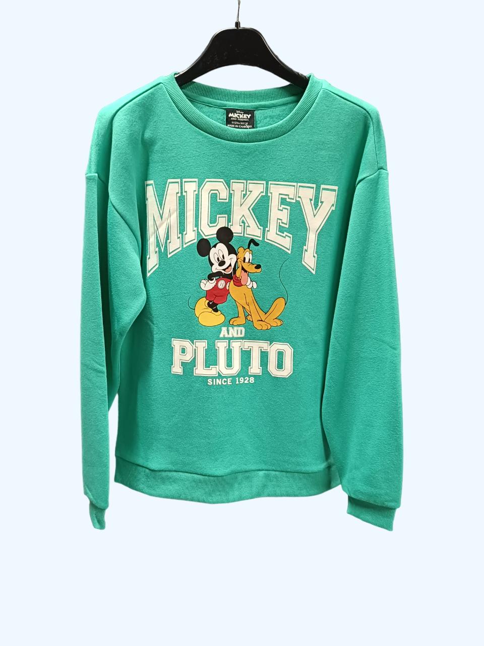 Світшот підлітковий утеплений для дівчинки Primark 146 см Бірюзовий (00661)