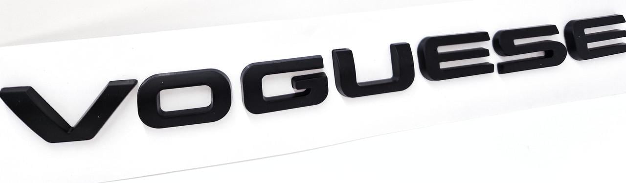 Эмблема-надпись VOGUESE Range Rover на крышку багажника Matt black (2338016450)