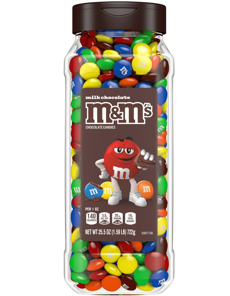 Драже M&M's Milk Chocolate Candy Bulk Jar 722 г (2891456292)