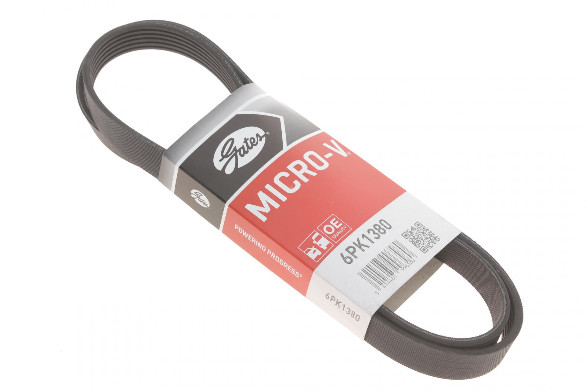 Ремень генератора GATES Opel Zafira/Astra H 1.9 CDTI 04-15/Chevrolet Aveo 1.4 11- (6PK1380)