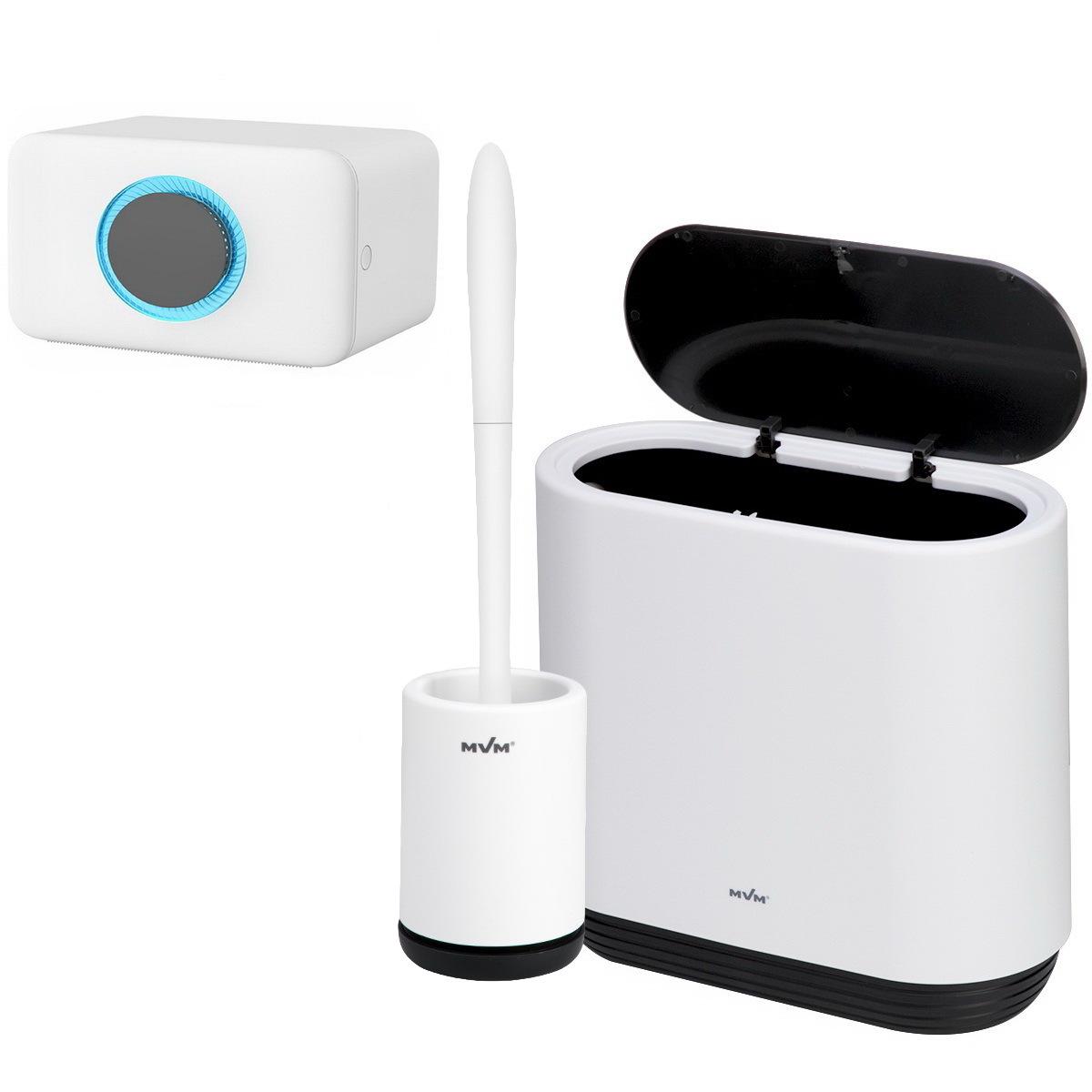 Набір аксесуарів для ванної MVM №28 MVM-MH-28 white/black Чорний (228051)