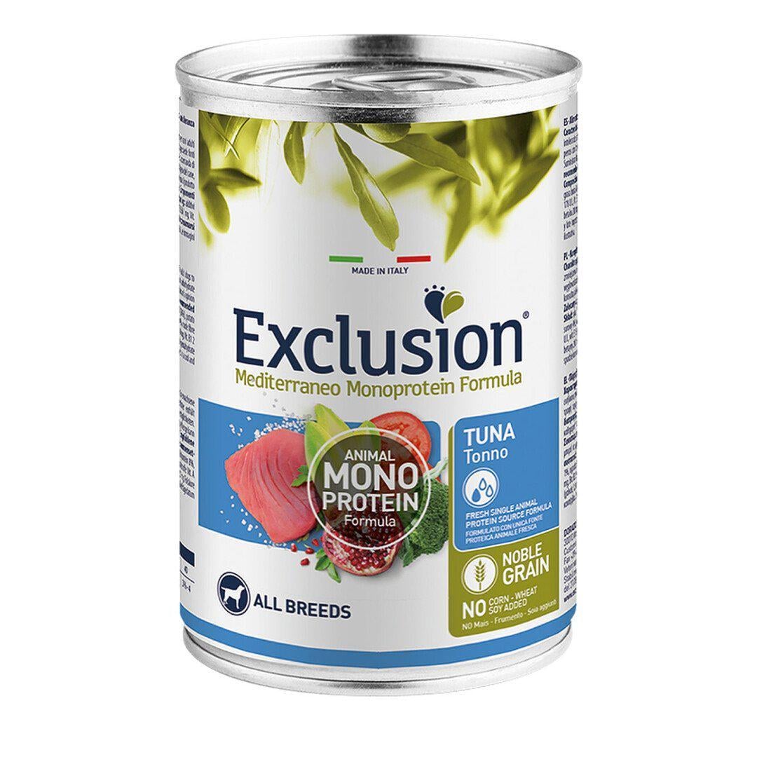 Корм вологий для собак Exclusion з тунцем 400 г (8011259003539) Корм вологий для собак Exclusion з тунцем 400 г (8011259003539)
