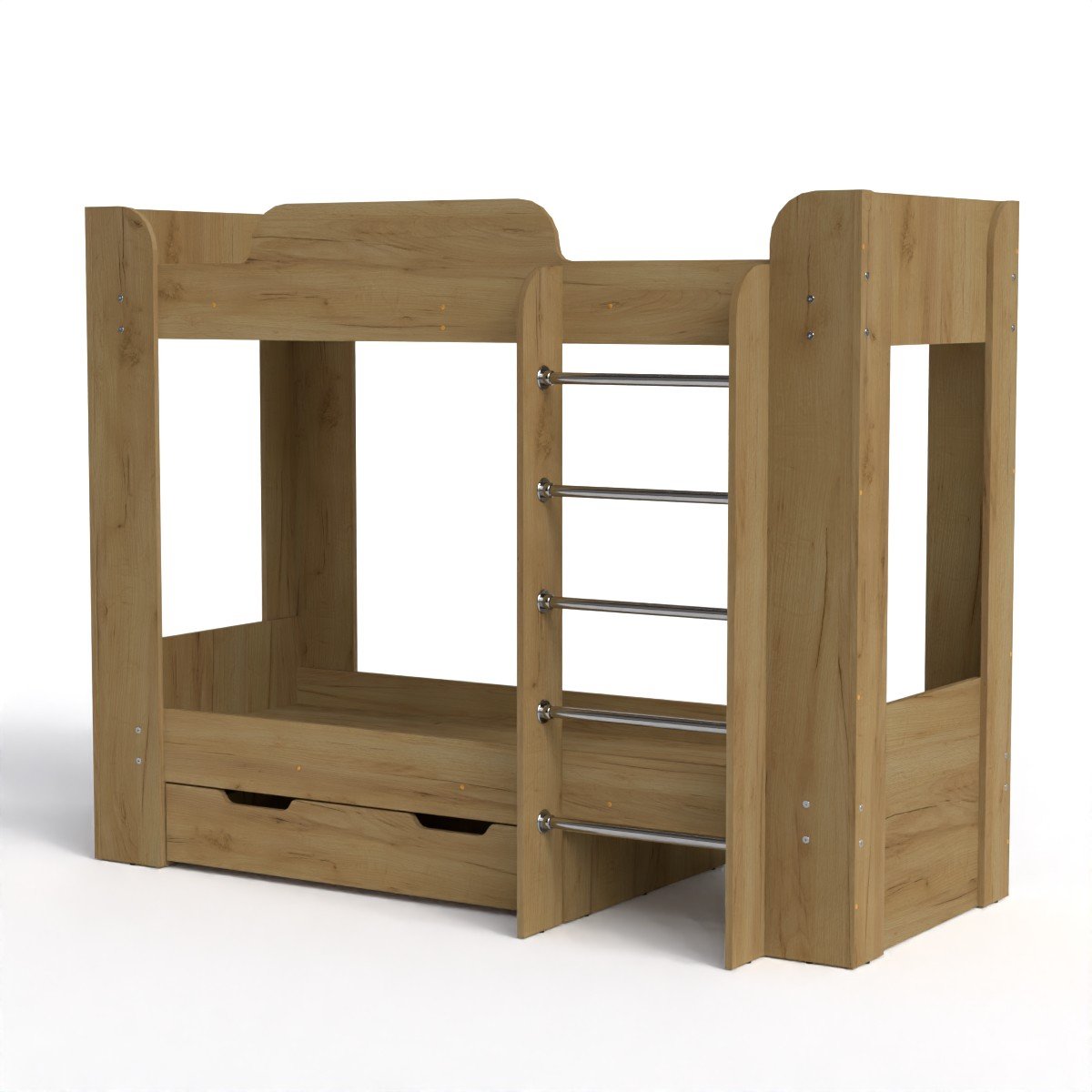 Кровать двухъярусная Компанит Твикс 2 с ящиком 197,4х90,8х152,2 см Дуб крафт золотой (11857) - фото 1 Кровать двухъярусная Компанит Твикс 2 с ящиком 197,4х90,8х152,2 см Дуб крафт золотой (11857) - фото 1