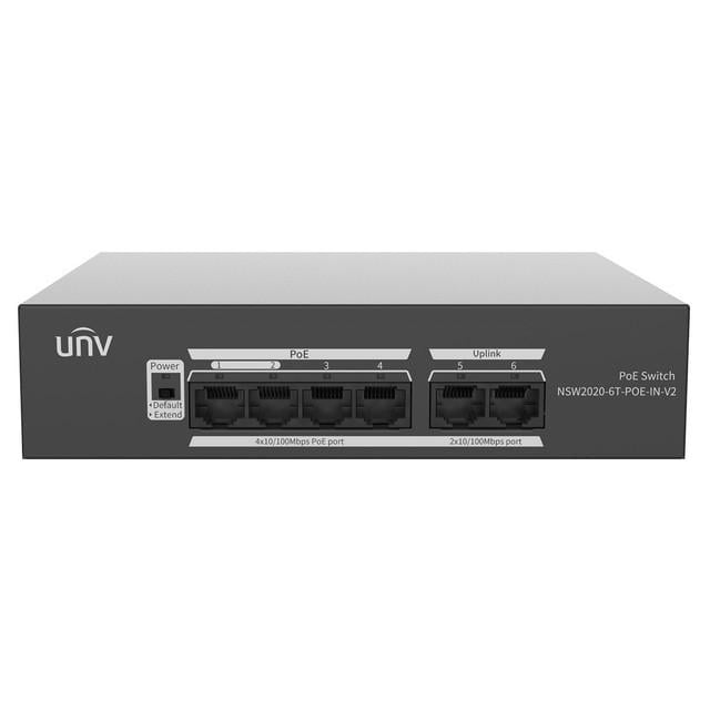 Комутатор PoE Uniview NSW2020-6T-POE-IN-V2