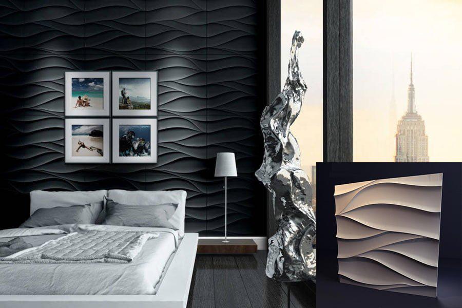 3D-панель гипсовая Нежность 500x500x18 мм Белый (30219307) - фото 2 3D-панель гипсовая Нежность 500x500x18 мм Белый (30219307) - фото 2