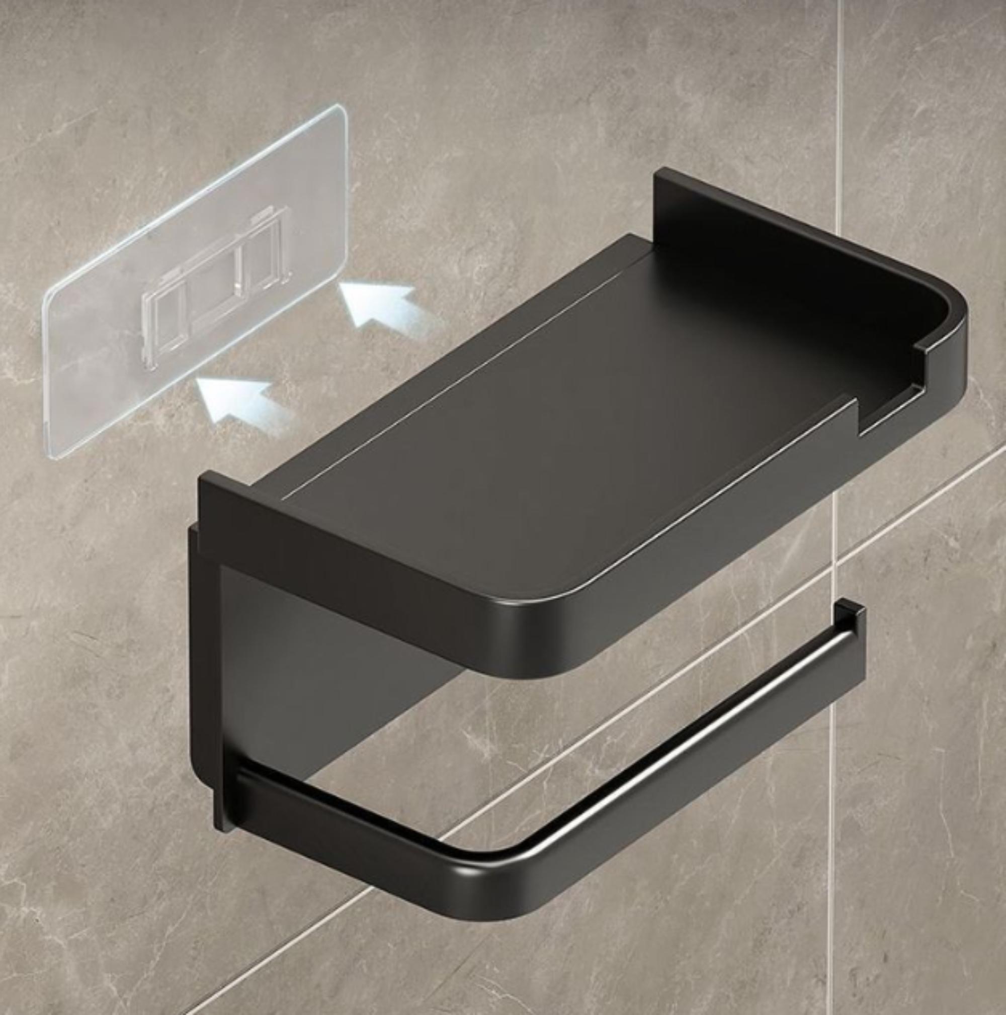 Полка-держатель для туалетной бумаги Черный (28583324) - фото 3