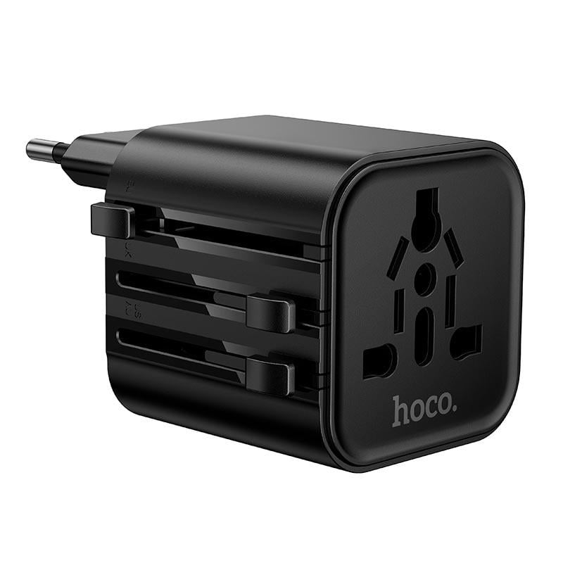 Сетевой адаптер-переходник Hoco AC29 до 1000W для разных стандартов розеток (24361)
