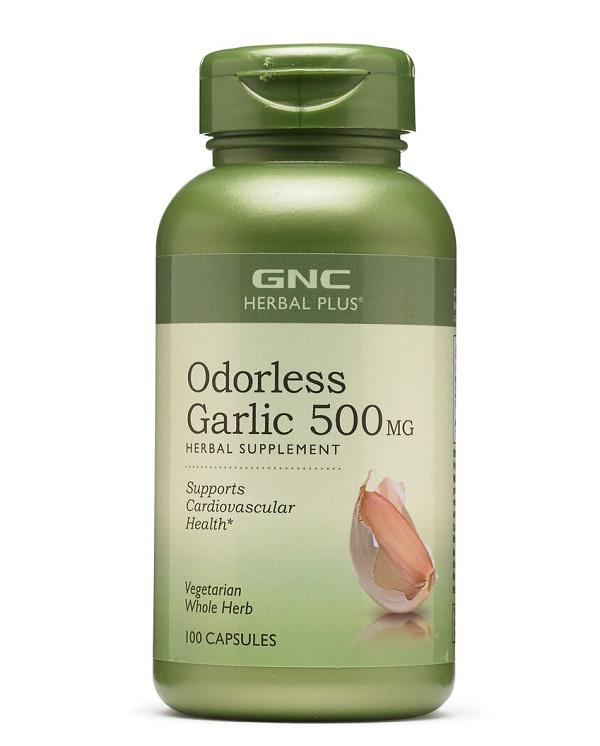 Часник GNC Herbal Plus Odorless Garlic 500 mg 100 Caps