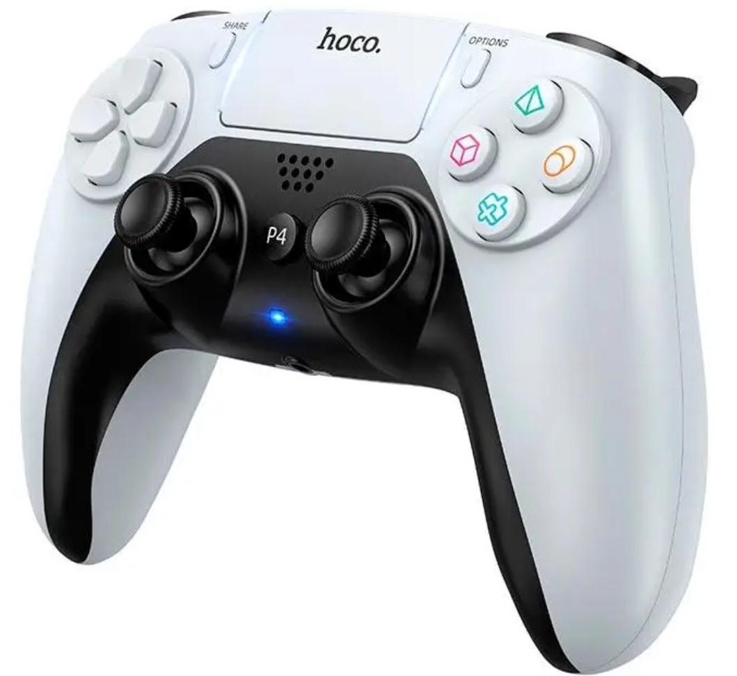 Геймпад універсальний Hoco GA1 Bluetooth 6-Axis RGB з вібрацією White (2845024188)