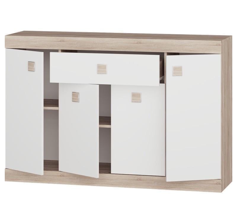 Комод Эверест Соната-7 1400х380х940 мм Дуб сонома/Белый (ЕВ20157)