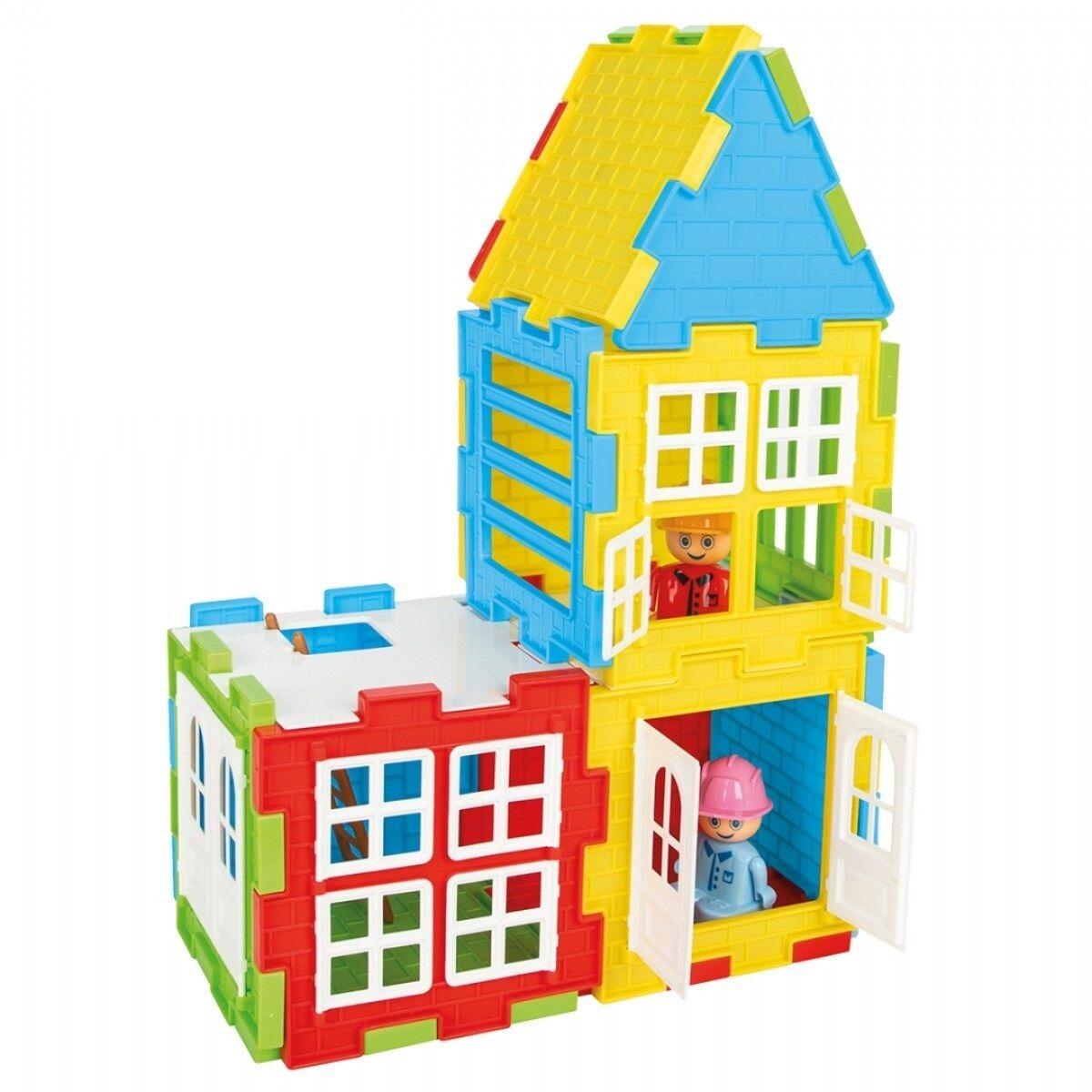 Конструктор Будиночок Pilsan машинка/чоловічки 40 елементів Multicolor (153316)