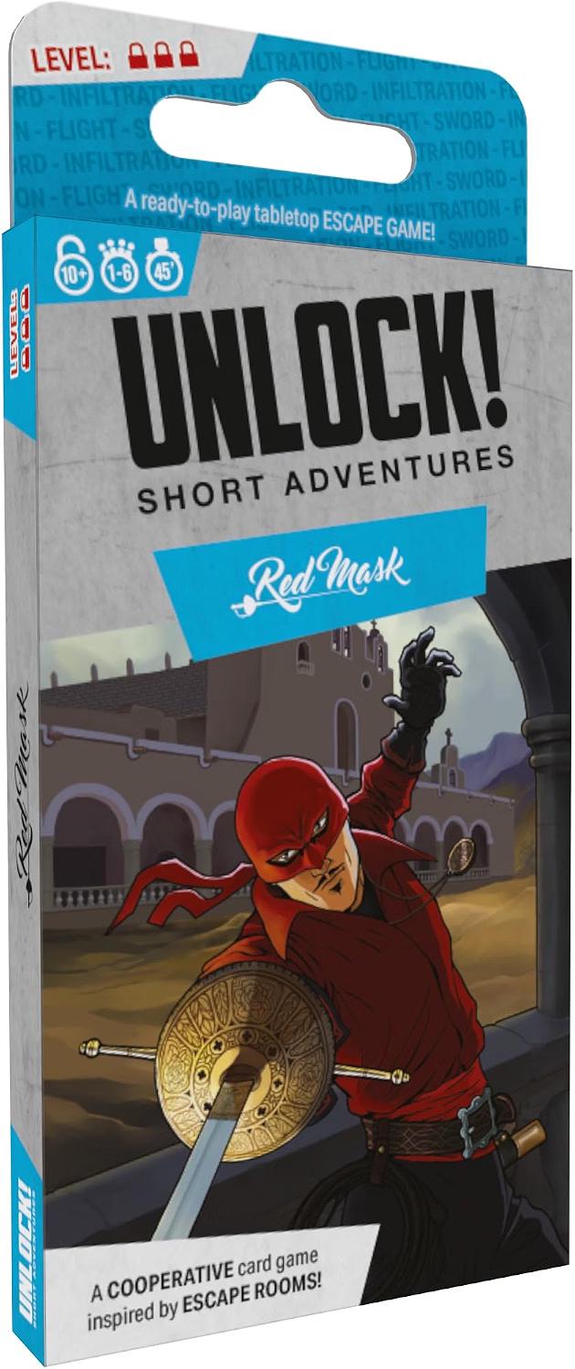 Квест-гра карткова кооперативна Unlock Short Adventures 7: Red Mask 1–6 гравців від 10 років французькою мовою (SKU-437)