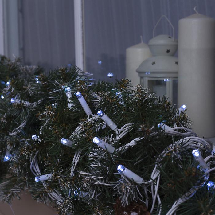 Гірлянда вулична з flash мерехтінням Alphatrade Premium Нитка 10 м 100 LED Білий/Холодний білий (120199) - фото 3