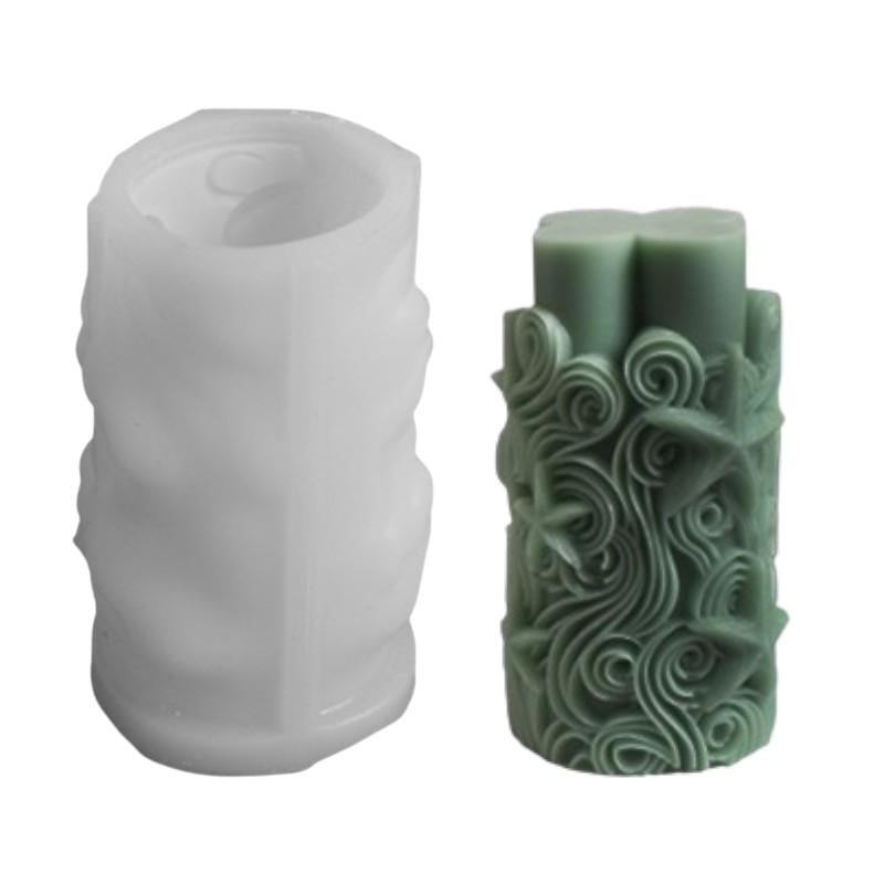 Форма молд для создания свечи в виде цветов завитки (1965) Форма молд для создания свечи в виде цветов завитки (1965)