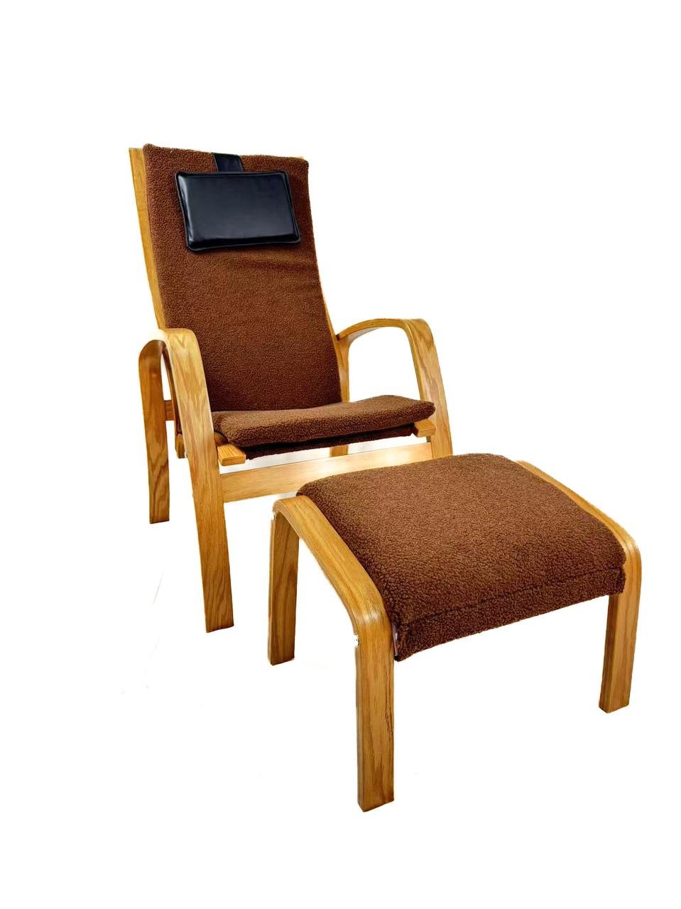 Крісло для відпочинку AVKO ARC012 з підніжкою Natural Latte - фото 2