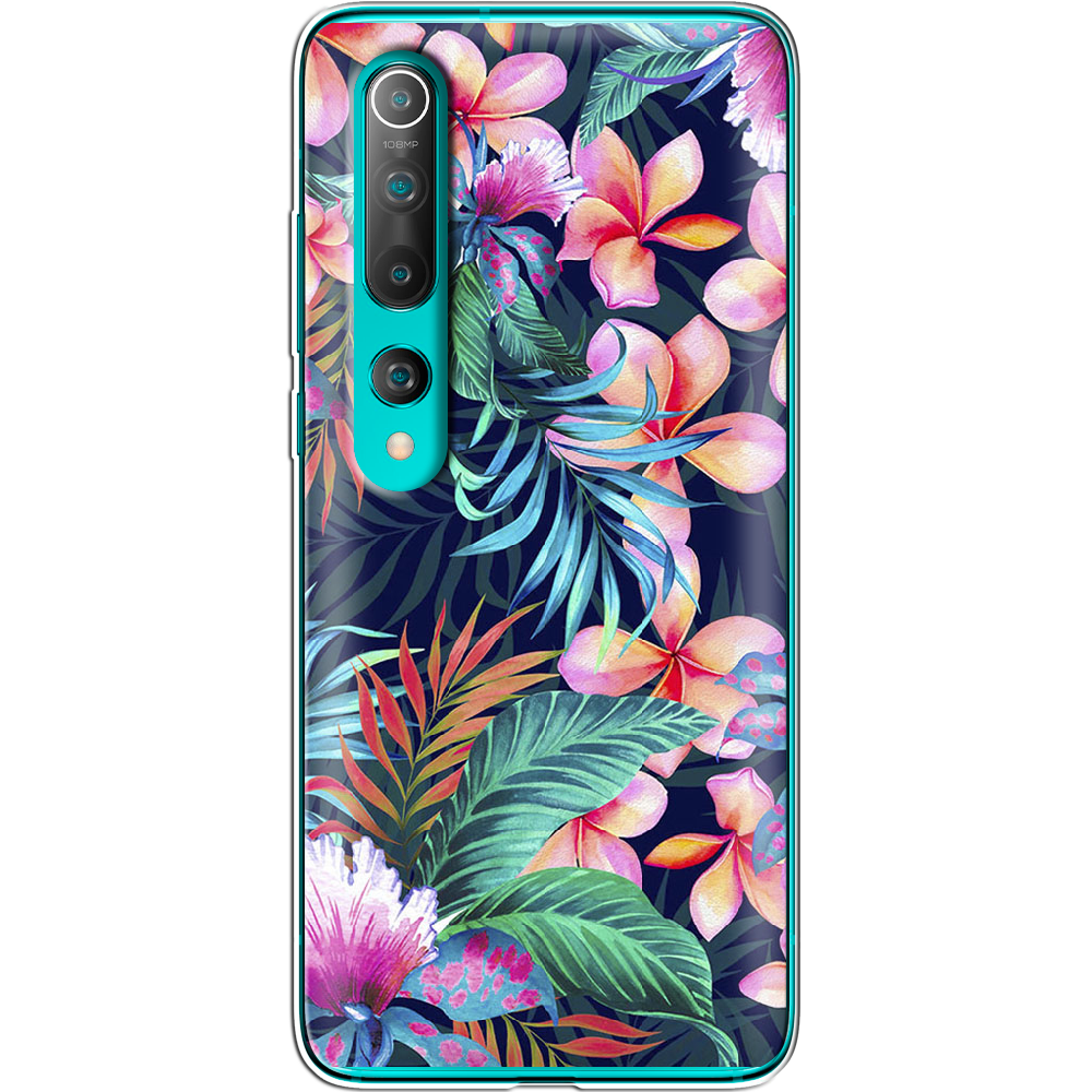 Чохол BoxFace Xiaomi Mi 10/ Mi 10 Pro flowers in the tropics Прозорий силікон (39436-up1971-39436)