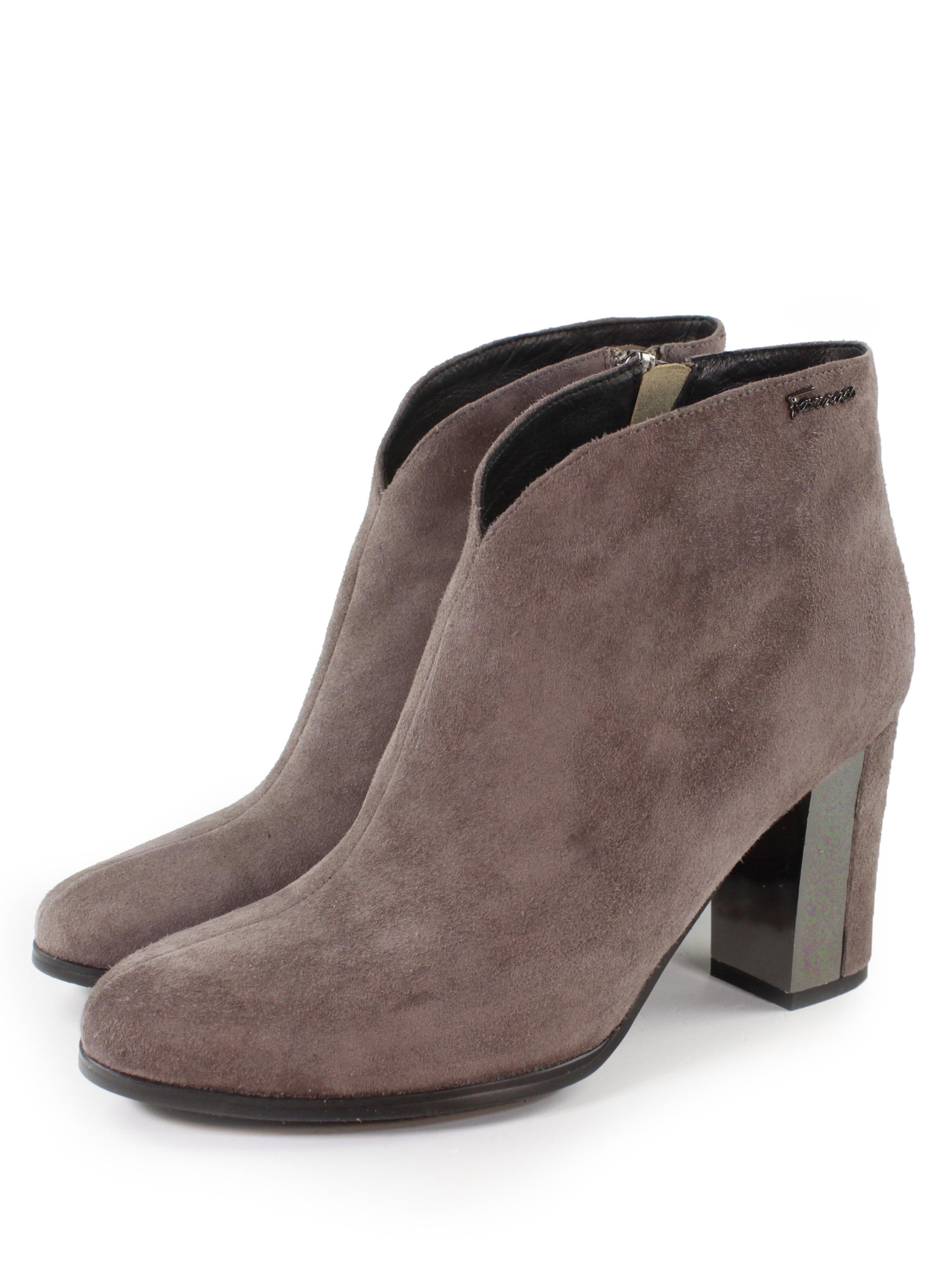 Черевики замшеві жіночі It-girl р. 39 Coffee (M282-360-3117)