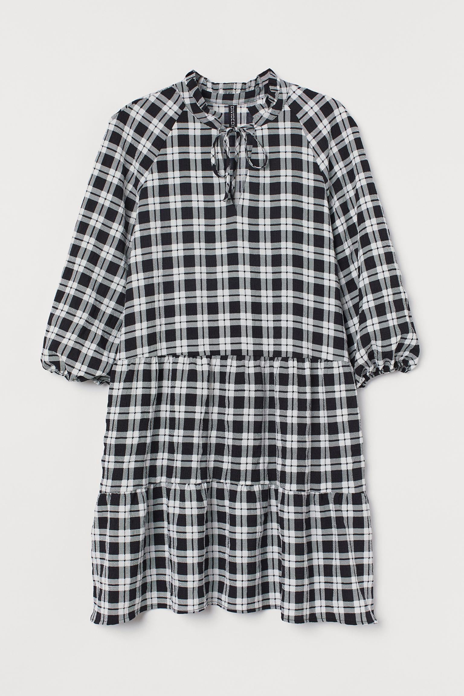 Сукня H&M Клітинка XL Біло-чорний (S3007943712)