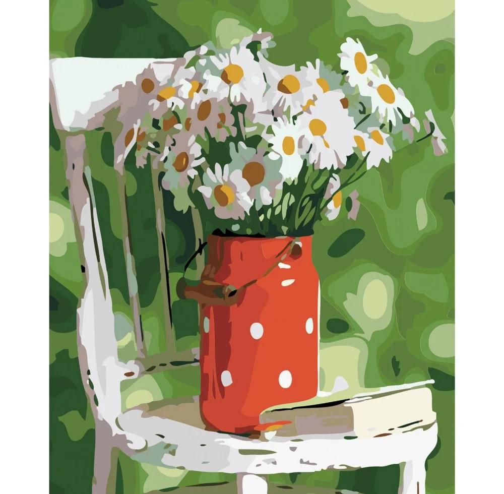 Картина по номерам Strateg Летние ромашки 40x50 см (SY6137)