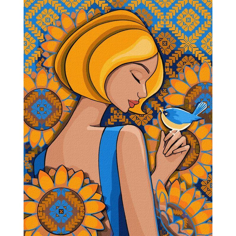 Картина за номерами Ideyka Сонячний птах KHO2590 40x50 см (RLT27119)