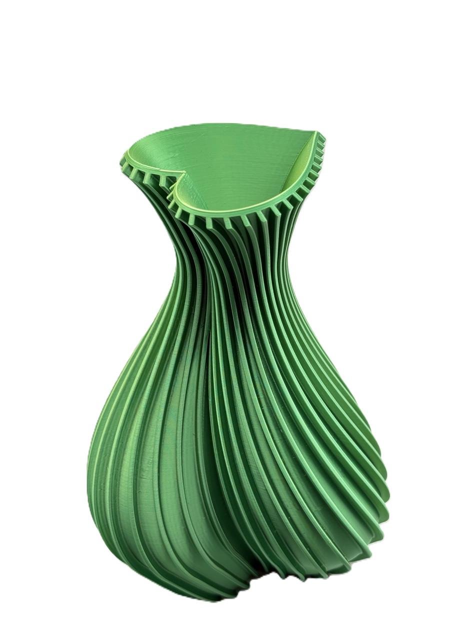 Ваза Heart Flow 18 см Жовто-зелений