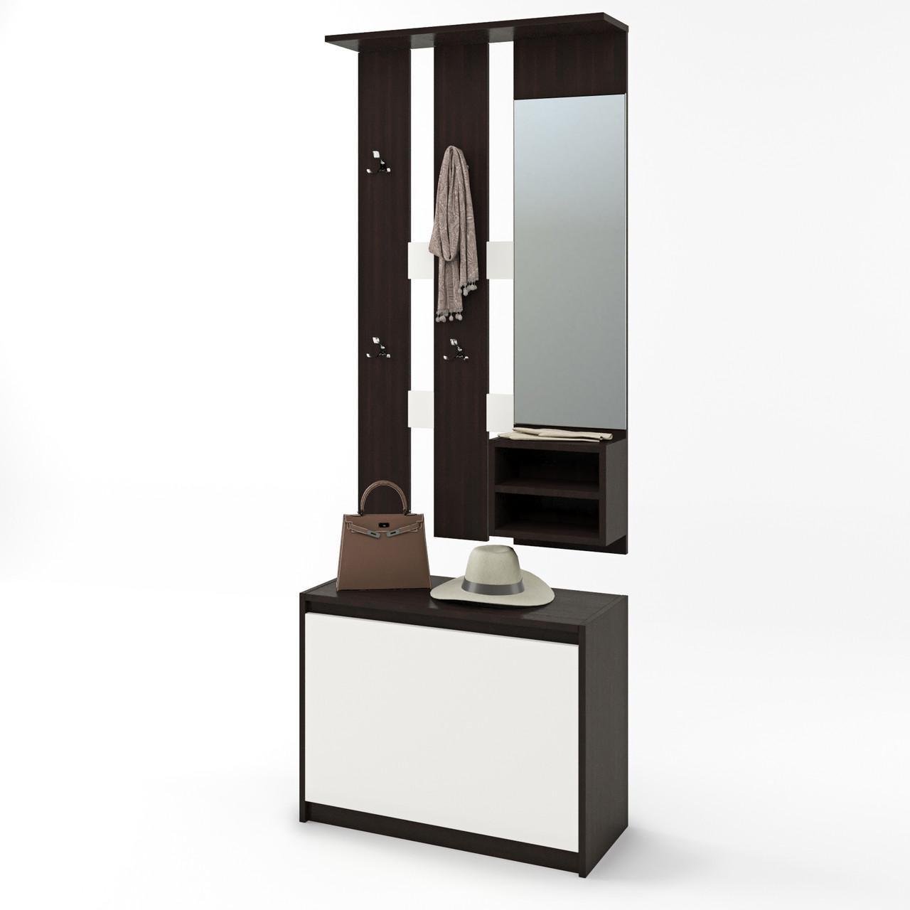 Прихожая для дома Еверест Микс Венге/Белый (DTM-2537)