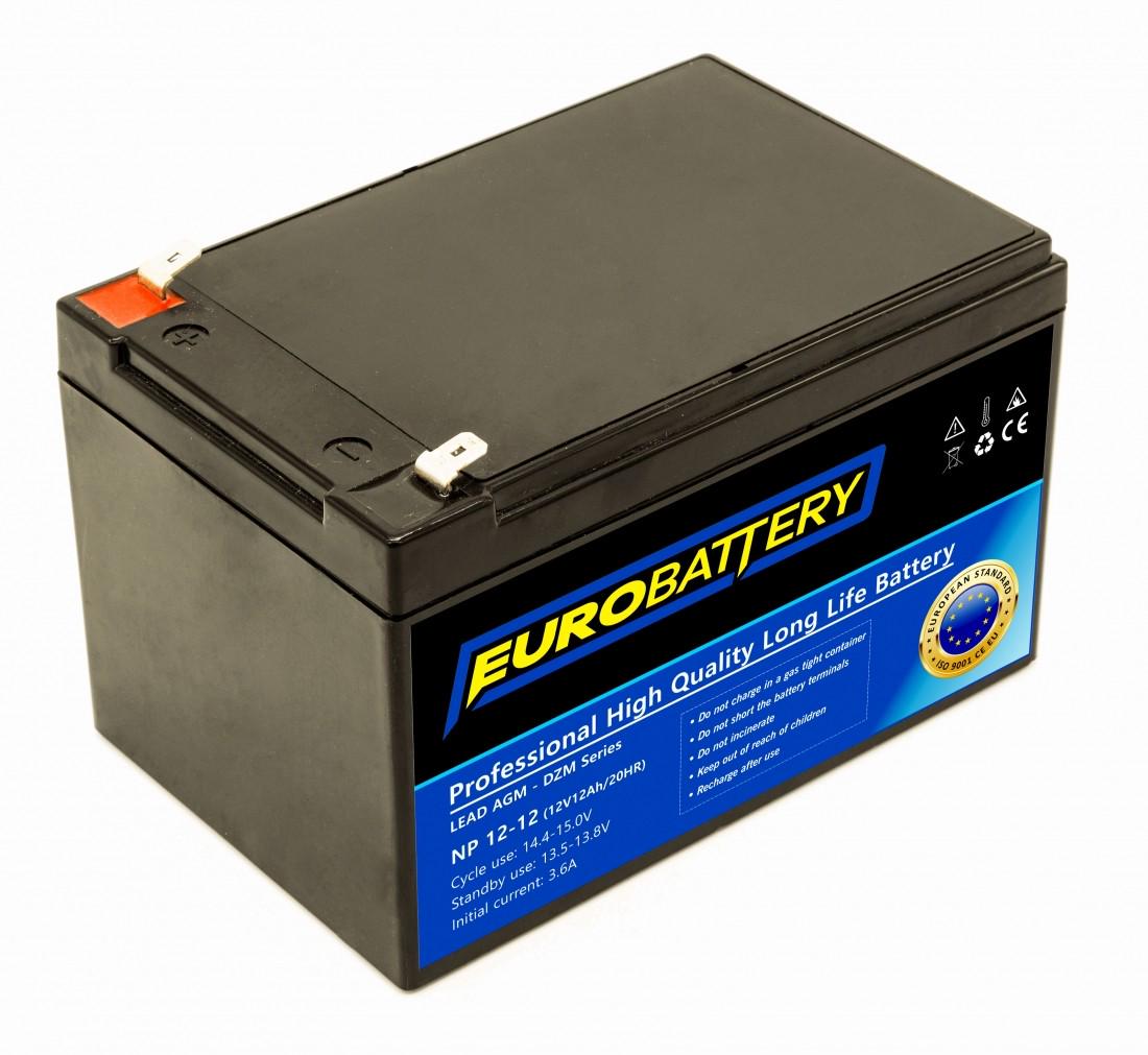Аккумулятор для ИБП EuroBattery AGM NP 12-12 DZM 12V 12Ач (833)