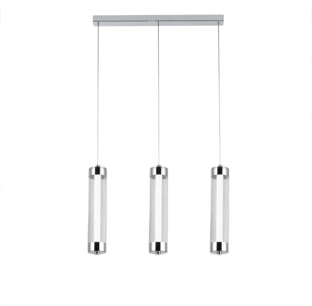 Подвесной LED-светильник Valeso на прямой планке 6500К IP20 G 2664/3L 24W Хром (28686339)