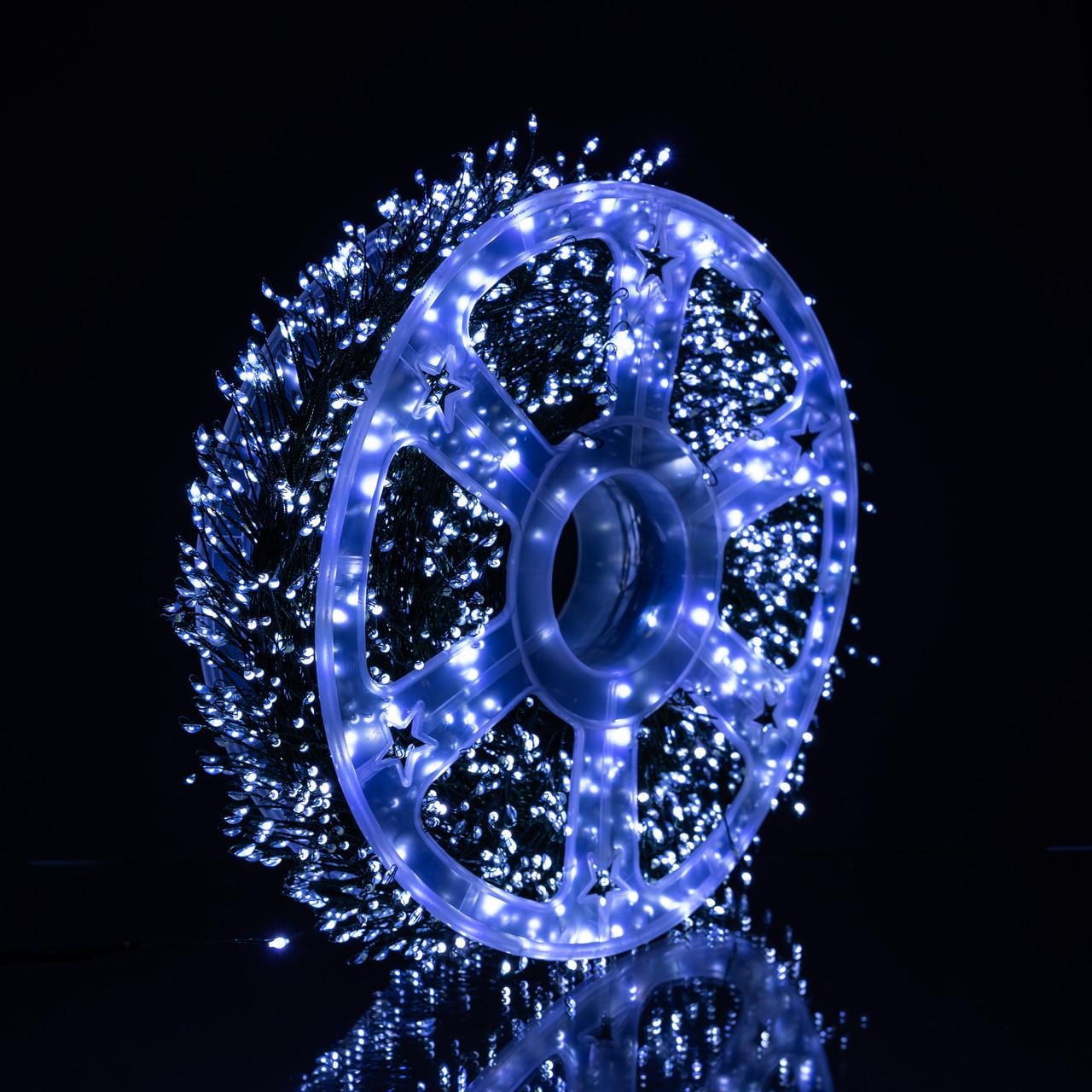 Гирлянда новогодняя D1500L50MGW Роса 50 м 1500 LED Холодный Белый (30123467)