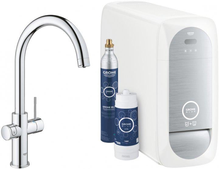 Смеситель для кухни Grohe Blue Home с фильтром и кулером (31455001)
