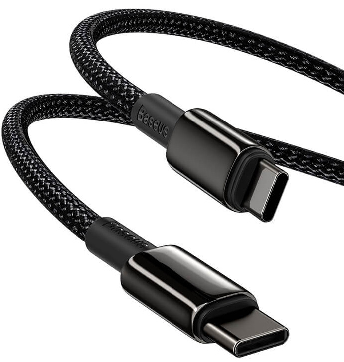 Кабель Baseus CATWJ-01 Tungsten Gold 1 м 5A Чорний (1d747035) - фото 3 Кабель Baseus CATWJ-01 Tungsten Gold 1 м 5A Чорний (1d747035) - фото 3