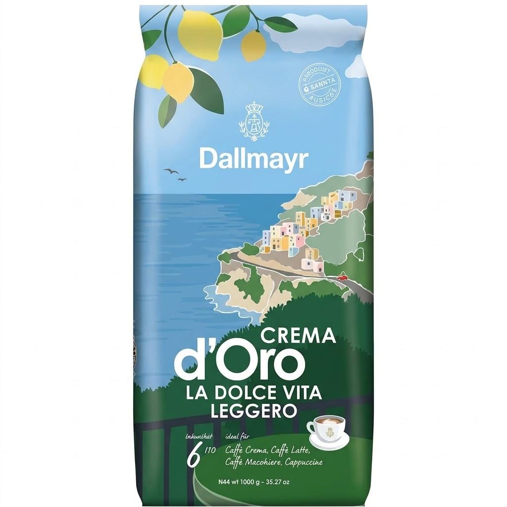 Кава в зернах Dallmayr Crema d'Oro La Dolce Vita Leggero 1 кг