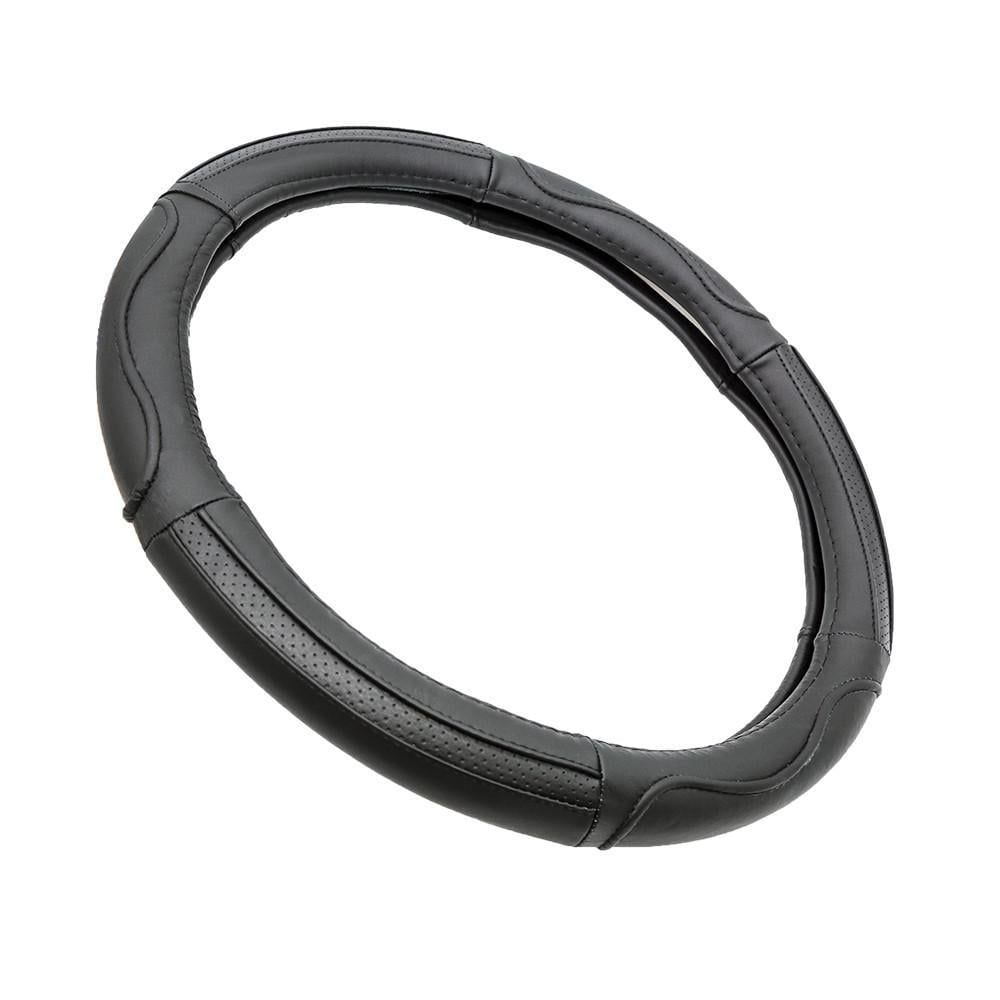 Чохол на кермо шкіряний Elegant Plus з перфорацією S 36 см Чорний (EL 105 770)
