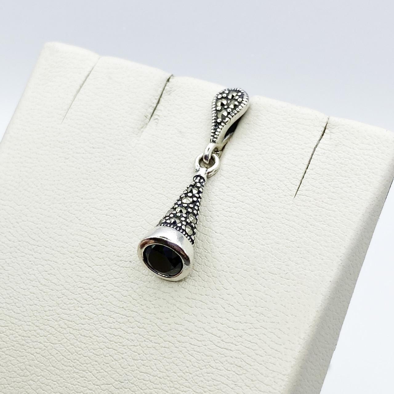 Серебряный кулон с агатом и марказитом 2,1 г (2226700894)