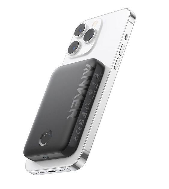 Повербанк магнитный Anker MagGo 321 Magnetic Magsafe 5000 mAh Черный (26389476)