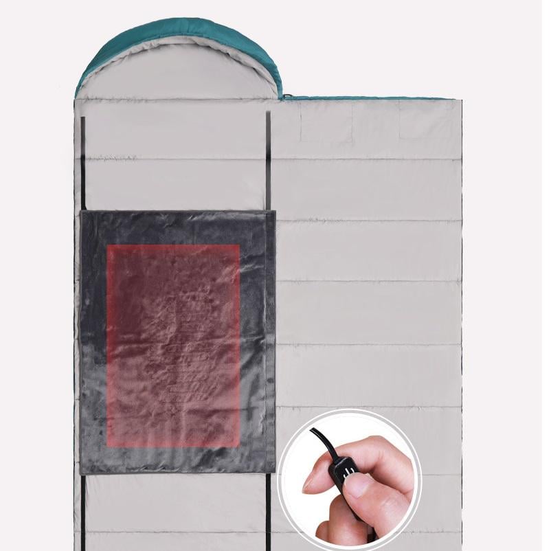 Спальник с подогревом 220x75 для температура до -5 °C питание USB - фото 2