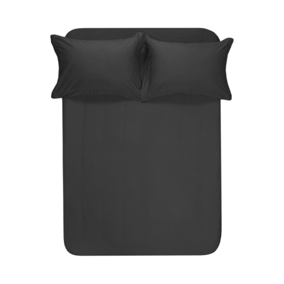 Простынь с наволочками Lotus Home Dakota Modern Premium сатин 240x260 см/50x70 см 2 шт. Антрацит (svt-2000022346283) - фото 1 Простынь с наволочками Lotus Home Dakota Modern Premium сатин 240x260 см/50x70 см 2 шт. Антрацит (svt-2000022346283) - фото 1