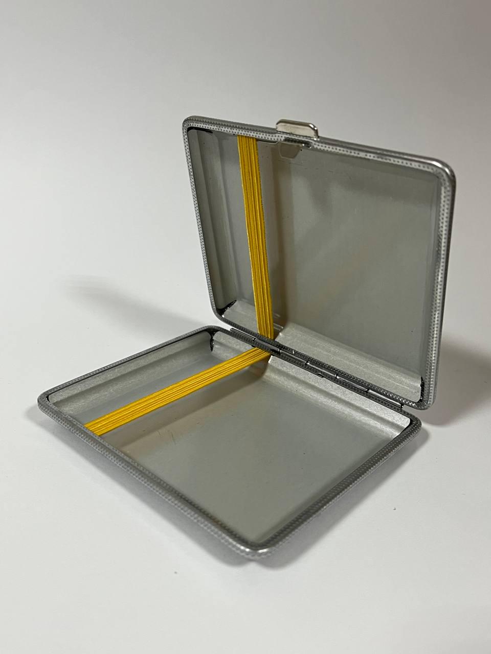 Портсигар книжка для сигарет еко-кожа 9,5х8 см Черный - фото 2